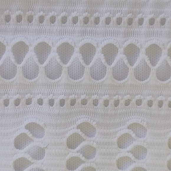 Cache White Crochet Lace Maxi Skirt Elastic Waist Boho Summer Festival Womens M - Picture 10 of 12